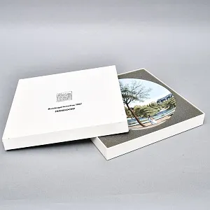 Редкость! Коллекционная Фарфоровая Тарелка - Блюдо «Дворцовый сад -1820 года», Германия -1987 г.