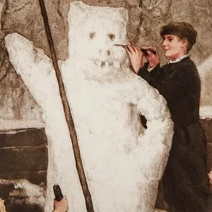 Коллекционная Тарелка «Снеговик» Фарфор, Suisse Langenthal, Швейцария -1987 год.