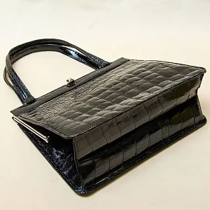 Винтажная Дамская Сумка из Натуральной Крокодиловой Кожи Западная Германия 50 -е годы ХХ века.