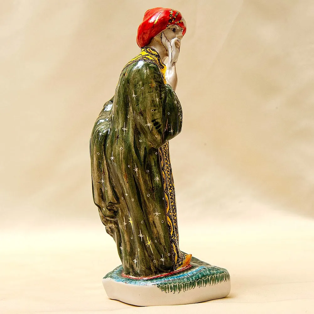 Авторская Коллекционная Фарфоровая Статуэтка «Старик Хаттабыч», Россия.