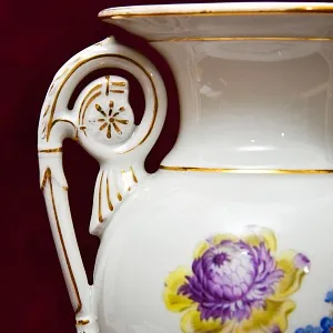 Антикварная Фарфоровая Ваза «Цветочный Букет», MEISSEN Германия, первая половина ХХ века.