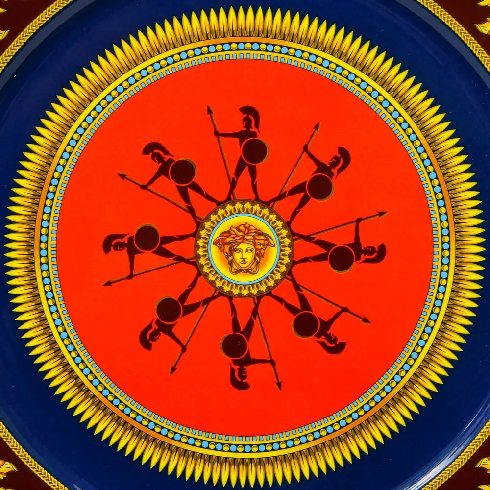 «Античные Герои» - Коллекционная Фарфоровая Тарелка - Блюдо, VERSACE, Rosenthal Германия конец ХХ века.