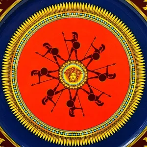 «Античные Герои» - Коллекционная Фарфоровая Тарелка - Блюдо, VERSACE, Rosenthal Германия конец ХХ века.