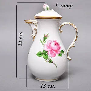 Фарфоровый Чайный Сервиз «РОЗА Мейсена» на 6-ть персон, MEISSEN / МЕЙСЕН Германия. 