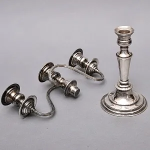 Канделябр - Подсвечник на Три Свечи, Н -29 см. Silverplate, Elkington's & Co. Англия, начало ХХ века.