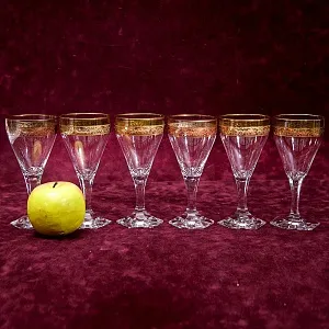 Набор 6-ть Хрустальных Бокалов для Вина, серия «Copenhagen», MOSER - МОЗЕР Чехия.