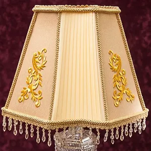 Винтажная Настольная Лампа Светильник «Lyyus» в хрустальном корпусе. Франция  Н-57см.