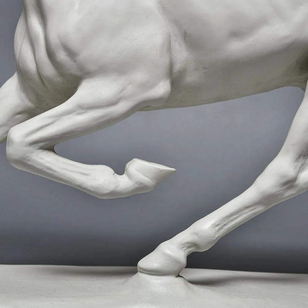 Редкость! Бисквитный Фарфор - Большая Статуэтка «Бегущий конь», ROSENTHAL Германия.