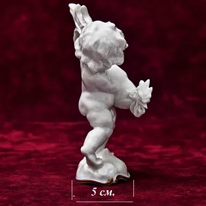 Авторская Фарфоровая Статуэтка «Путти с петухом», Hutschenreuther, Германия - 1955 год.