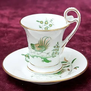 Коллекционная Кофейная Пара «Петухи» Фарфор RICHARD GINORI, Италия 70-е годы ХХ века.