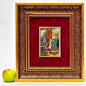 Картина - Панно - Фарфоровая Плакетка «Царевна Елена - Свадьба», Villeroy&Boch. Германия - 1982 год.