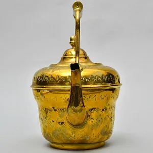 Винтажный Латунный Чайник на 3 литра. Марокко, середина ХХ века.