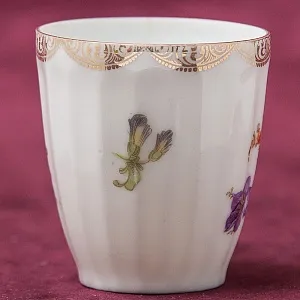 Антикварная Кофейная пара «БУКЕТ», Wurttemberg Германия, 1904 - 1934 годы.