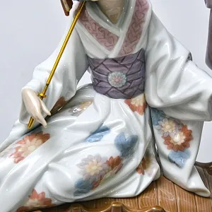 Большая Коллекционная Фарфоровая статуэтка «ВЕСНА В ЯПОНИИ», Lladro Испания -1984 год.