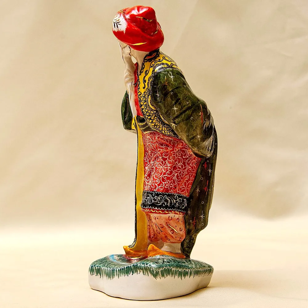 Авторская Коллекционная Фарфоровая Статуэтка «Старик Хаттабыч», Россия.