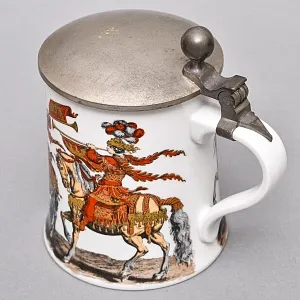 Коллекционная Пивная Кружка с оловянной крышкой, Kaiser Германия, 1958 - 1960 годы. 