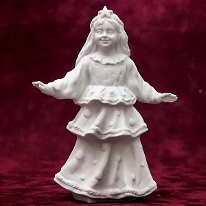 Коллекционная Авторская Статуэтка «Ёлочка» из серии «Детский Утренник», фарфор ИФЗ, Россия.