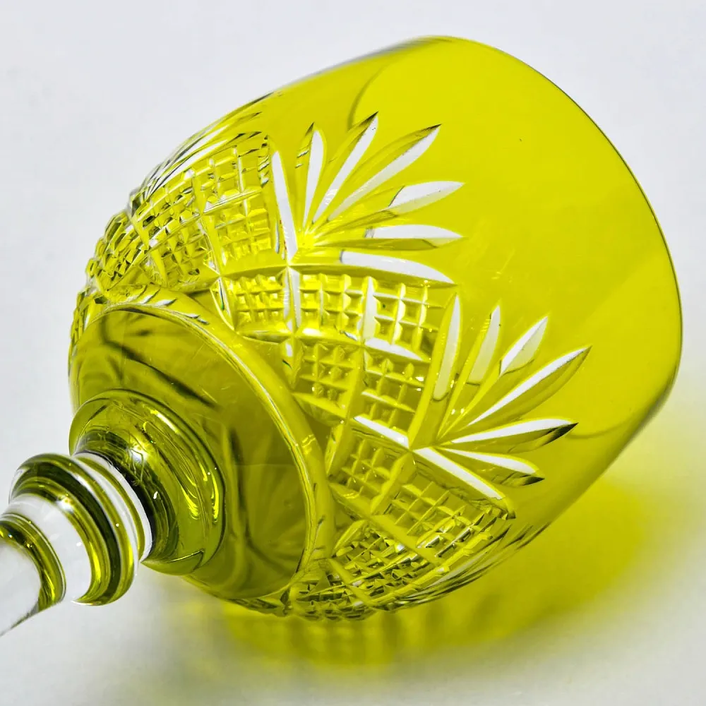 Антикварный Набор Хрустальный Графин и  6 -ть Бокалов для Вина, Val Saint Lambert, Бельгия 30 -е годы ХХ века. 