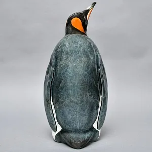 Большая Фарфоровая статуэтка Птицы - «ПИНГВИН С ПИНГВИНЕНКОМ», Hutschenreuther Германия.