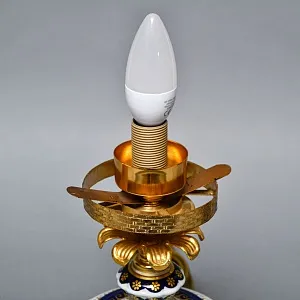 Настольная Электрическая  Лампа - Светильник, фарфор Giulia Mangani Италия, середина ХХ века. 