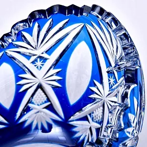 Большая Хрустальная Ваза - Конфетница «Ладья», JOSKA BODENMAIS Германия -60 гг.