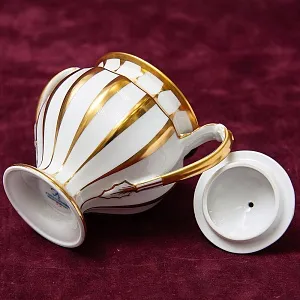 Чайный Сервиз в стиле АМПИР на 12 персон - 42 предмета, Furstenberg, Германия середина ХХ века.