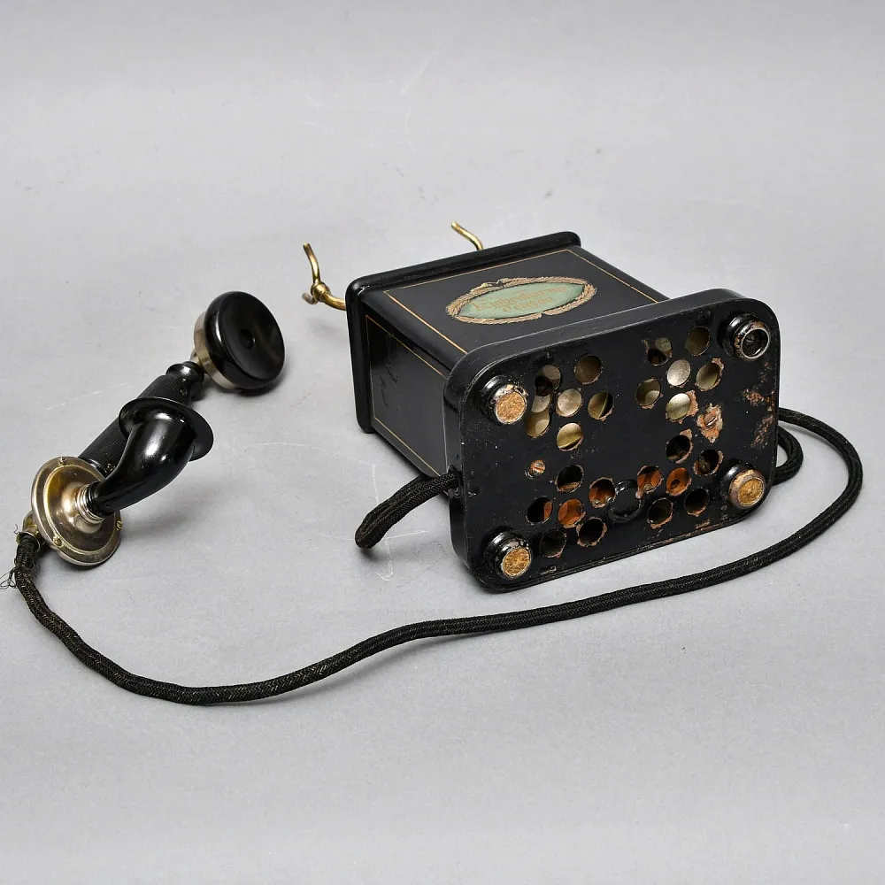 Антикварный Настольный Телефонный аппарат - Телефон «Kjøbenhavns Telefon - KTAS», Дания -1905 год.