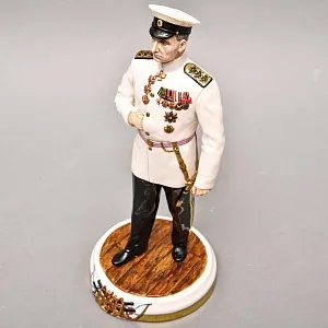 Коллекционная Авторская Статуэтка «Адмирал Российского Императорского флота - Колчак А.В.», фарфор, Россия. 
