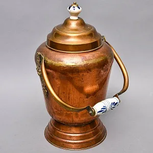 Редкость!!! Старинное Большое Медное Ведро для Угля - Зольник. Англия начало ХХ века.