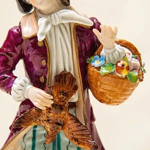 Парные Фарфоровые статуэтки «Сельская Ярмарка» Н-22см. SITZENDORF, Германия - 50гг..