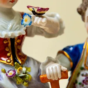 Редкость! Антикварная Фарфоровая Статуэтка «МАЛЕНЬКИЕ САДОВНИКИ», Frankenthal Германия 1762 - 1770 годы.