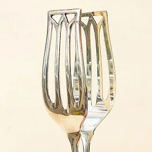 Сервировочные Щипцы для подачи, Металл Silverplate, Англия - вторая половина ХХ века.