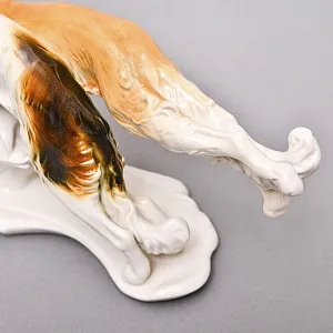 Редкость! Фарфоровая Статуэтка Пара Собак «Две Борзые», Karl Ens Германия, первая половина ХХ века.