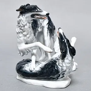 Коллекционная Фарфоровая статуэтка «Охотничьи собаки. Две Борзые», ROSENTHAL Германия.