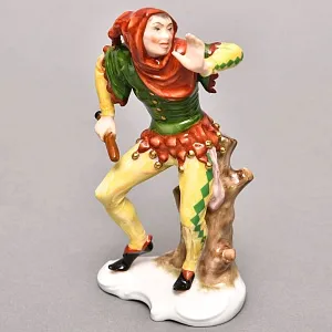 Редкая Фарфоровая статуэтка «КЛОУН В КАПЮШОНЕ», ROSENTHAL Германия, 1983 - 1991 годы. 