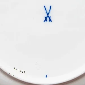 Чайная пара+Тарелка (Тройка) «Белое Золото» Фарфор MEISSEN / МЕЙСЕН Германия -70гг.