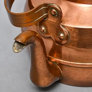 Винтажный Медный Чайник на 2.3 литра, Франция, середина ХХ века. 