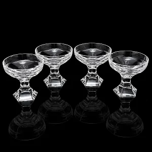 Редкость! Хрустальные Креманки - Фужеры для Шампанского серия «Mercury», BACCARAT, Франция, 80 -гг. 