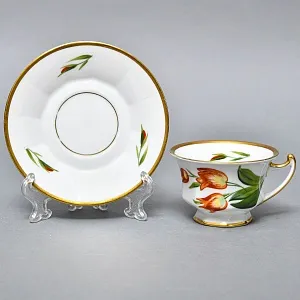 Антикварная Фарфоровая Чайная пара «Тюльпаны», ROSENTHAL Германия - 1926 год. 