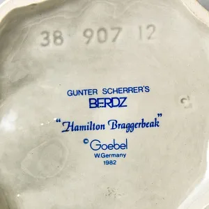 Редкая Фарфоровая статуэтка Птицы «Веселый Зимородок», Goebel Германия - 1982 год.