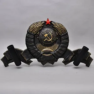 Редкость! Большой Уличный Чугунный Кронштейн - Флагшток - Держатель Флага, СССР - 50 гг. 