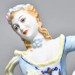 Коллекционная Фарфоровая статуэтка «Танцующая девушка», ROSENTHAL Германия, 1974 - 1982 годы. 