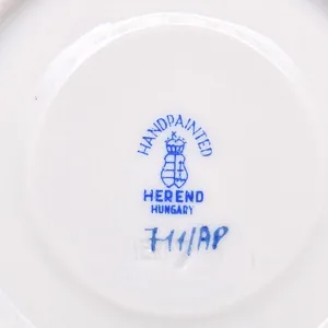 Коллекционная Фарфоровая Кофейная пара «APPONYI PURPUR», HEREND Венгрия.