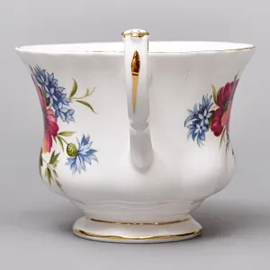 Коллекционная Фарфоровая Чайная пара «Букет анемонов», ROYAL ALBERT Англия.