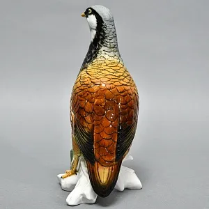 Большая Коллекционная Фарфоровая Статуэтка «Птица - Серая Куропатка», Karl Ens Германия -50 гг.