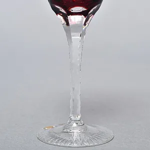 Набор 6-ть Фужеров серия «Prosecco - Виноград» Цветной Хрусталь, NACHTMANN Германия, 60-е гг.