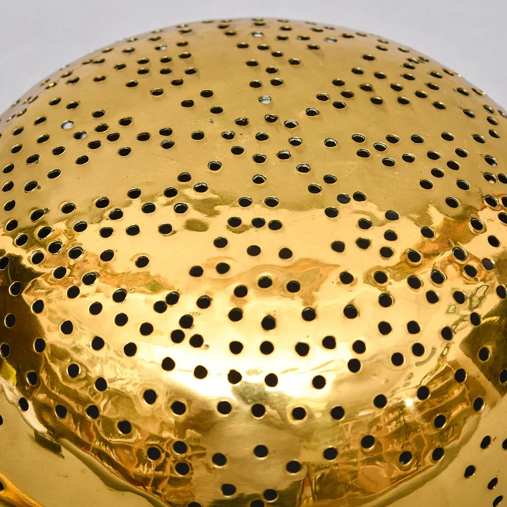 Антикварный Глубокий Латунный Дуршлаг - Сито - Сотейник Франция начало ХХ века.