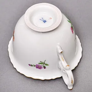 Чайный набор «Мейсенский букет» на 6 персон, Фарфор MEISSEN Германия, 1924 - 1934 годы. 