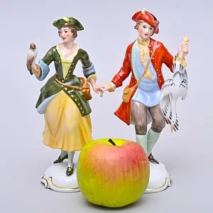 Редкость! Парные Фарфоровые статуэтки «Охотник и Охотница», ROSENTHAL Германия.