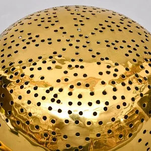 Антикварный Глубокий Латунный Дуршлаг - Сито - Сотейник Франция начало ХХ века.